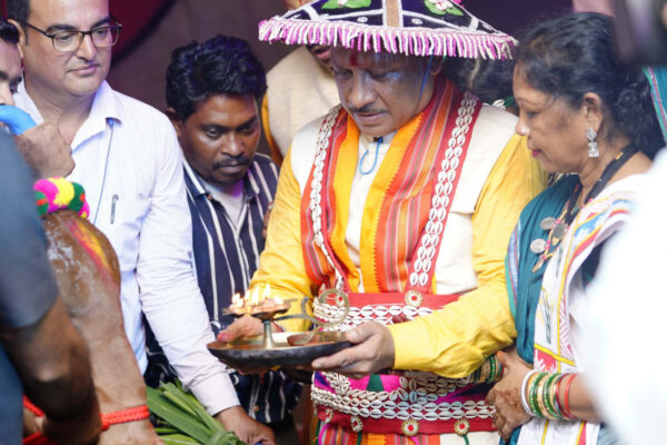 On Hareli festival, the Chief Minister worshipped Gauri-Ganesh, Navgraha and anointed Lord Shiva