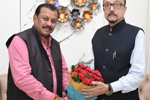 MP Mr. Baghel made a courtesy call on Governor Mr. Ramen Deka