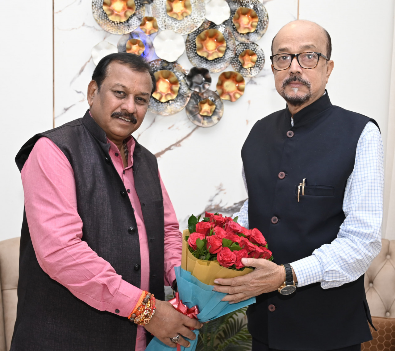 MP Mr. Baghel made a courtesy call on Governor Mr. Ramen Deka