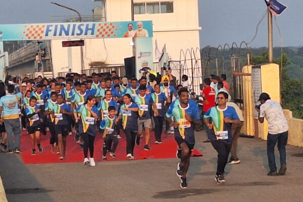 Hundreds of people attended the half marathon, people were showing enthusiasm in the effort to save water