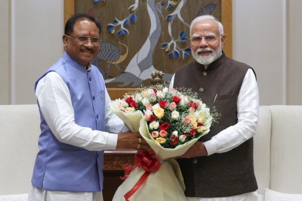 Chhattisgarh Chief Minister Vishnudev Sai meets Prime Minister Narendra Modi