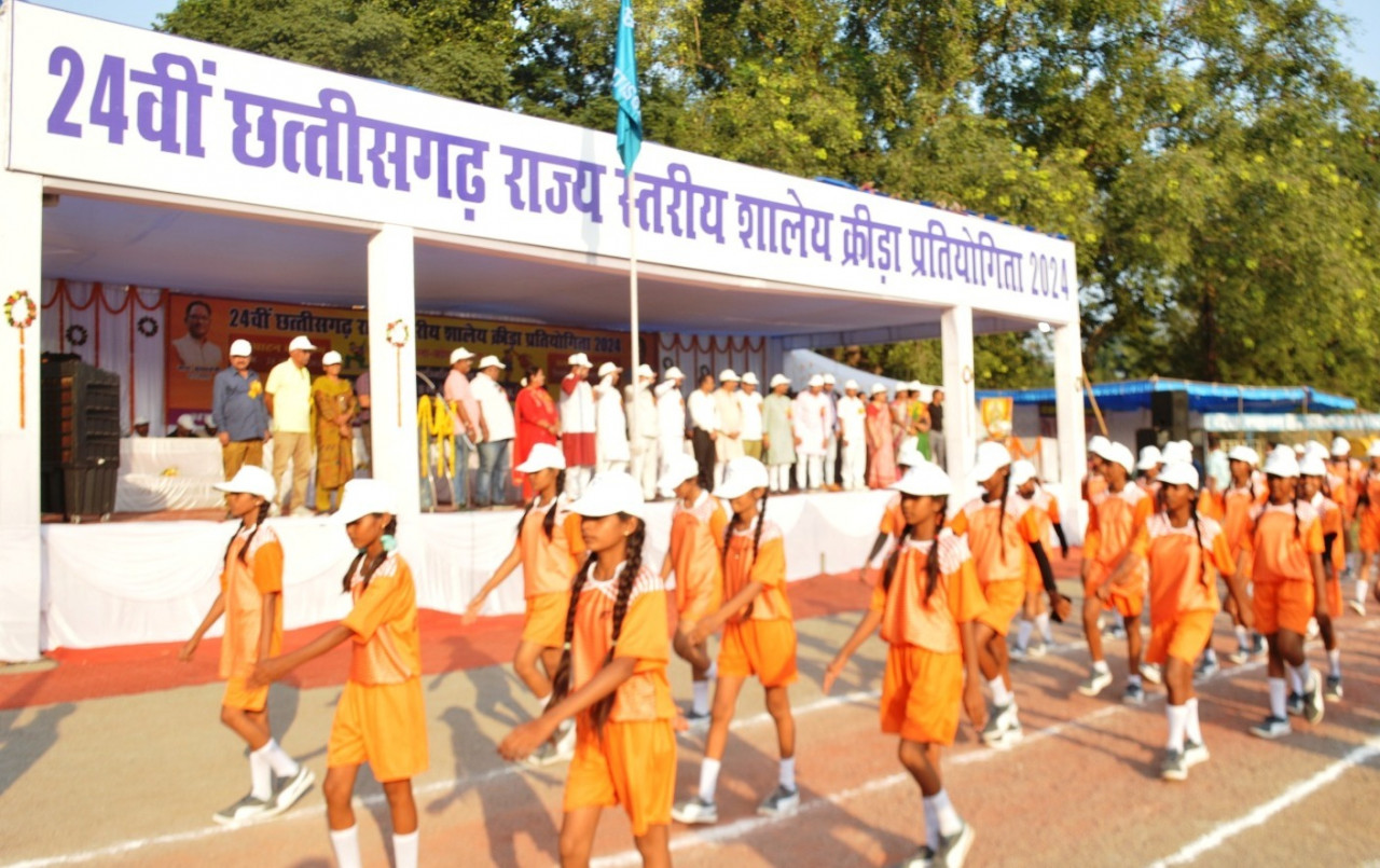 Cabinet Minister Lakhan Lal Devangan inaugurated the 24th State Level School Sports Competition