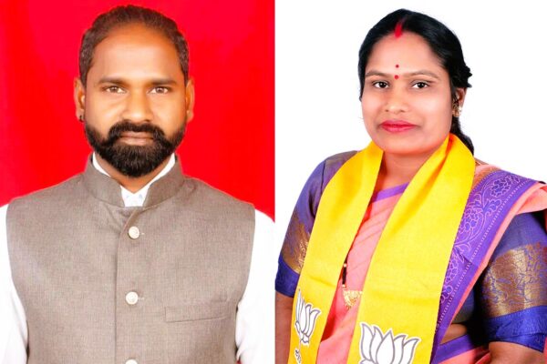 Pooja Raju Rao del BJP reclama el reclamo del distrito 31, Netaji Subhash Chandra Bose en las elecciones corporativas.